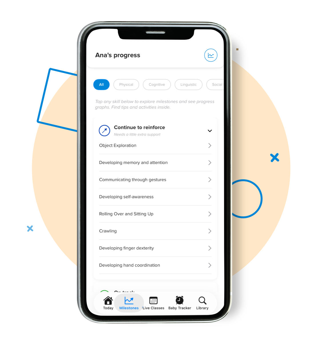 Milestone tracking for your baby